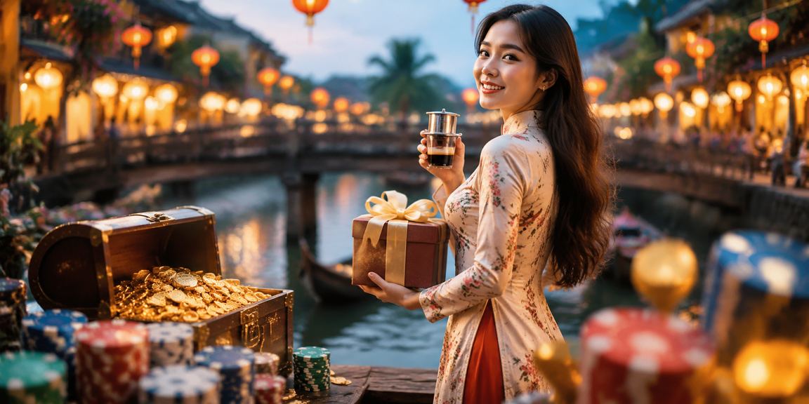 Người dùng tại Hội An dùng điện thoại để trải nghiệm cá cược trực tuyến
